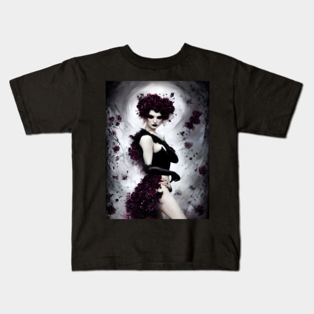 Violet Keyhole Voyeur Kids T-Shirt by adorcharm